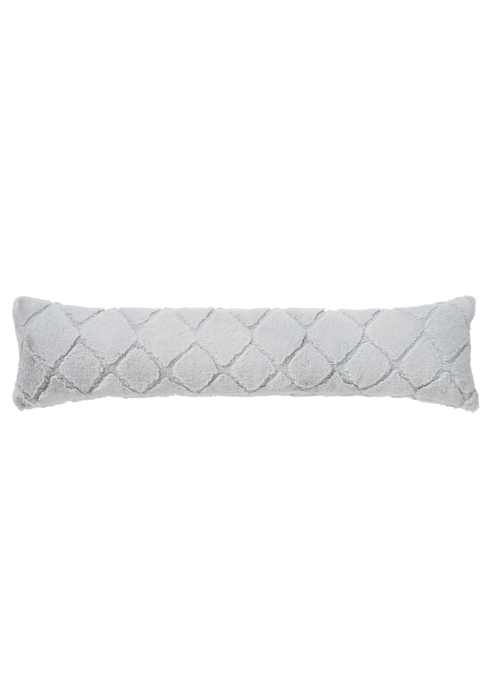 Catherine Lansfield Cosy Diamond Faux Fur Door Draught Excluder (90x20cm)