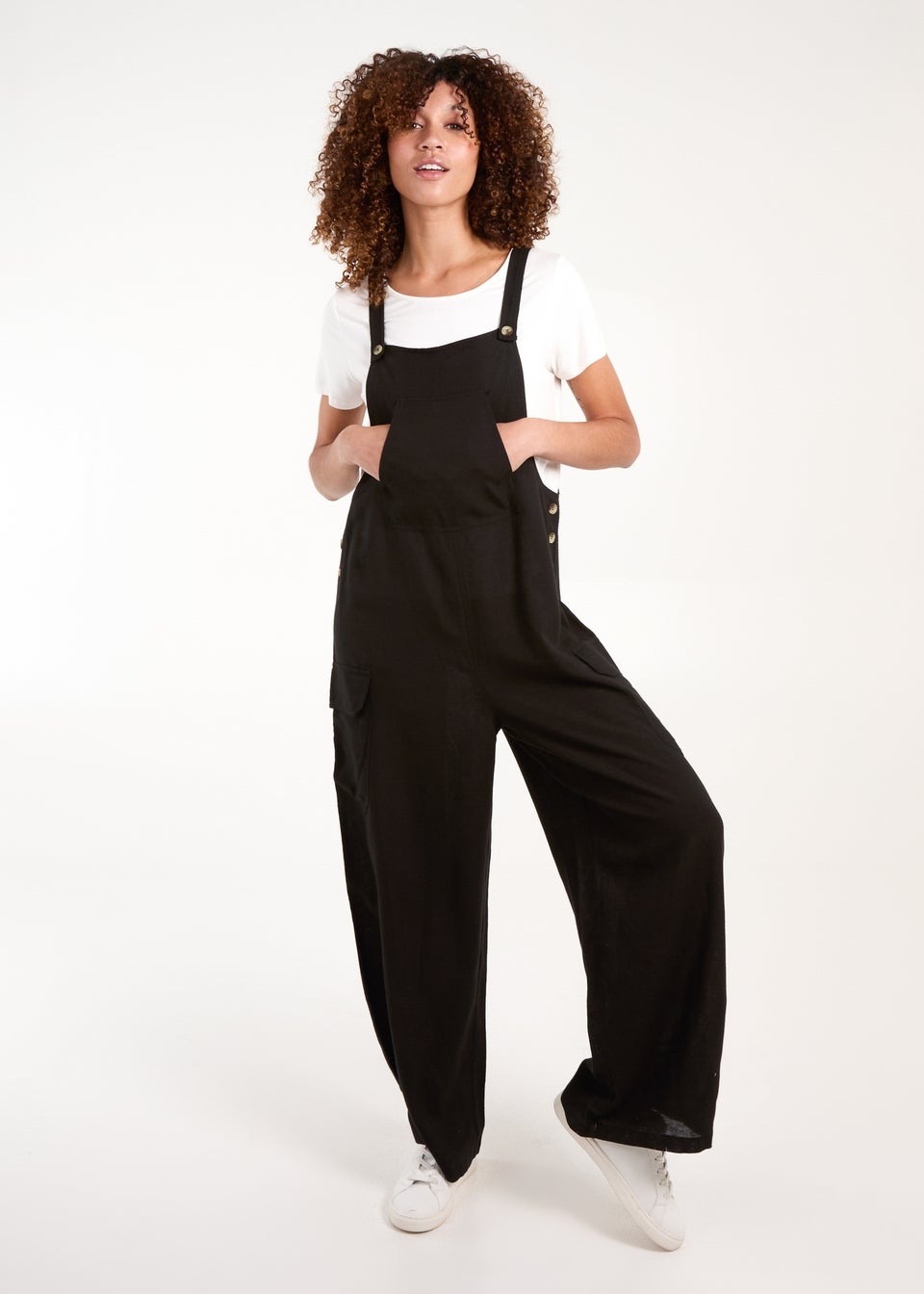 Matalan black dungarees 2025