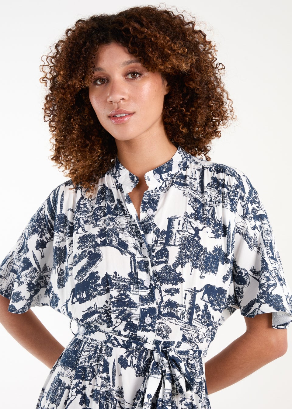Blue vanilla shirt dress cheap