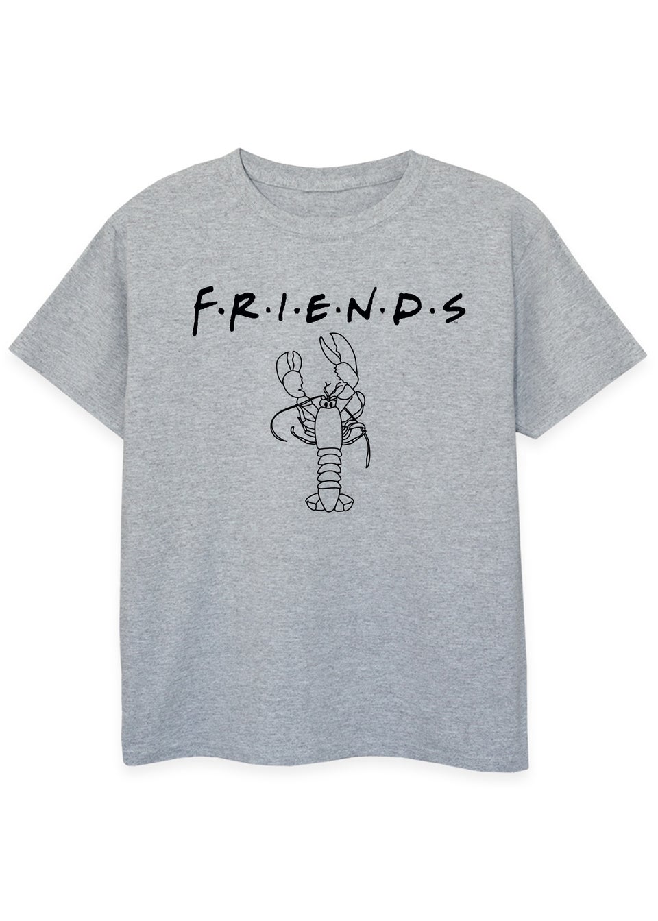 Friends Lobster Kids Heather Grey T-Shirt (3-13 Years)