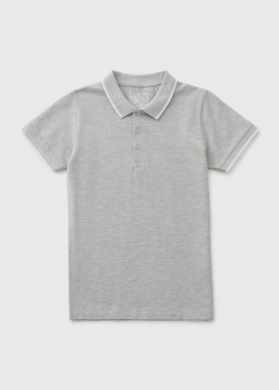 Boys Grey Casual Polo Shirt (7-15yrs)