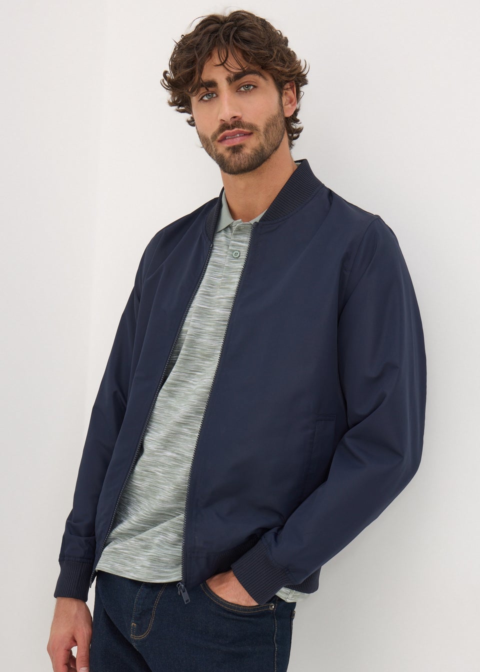 Sage Space Dye Polo Shirt