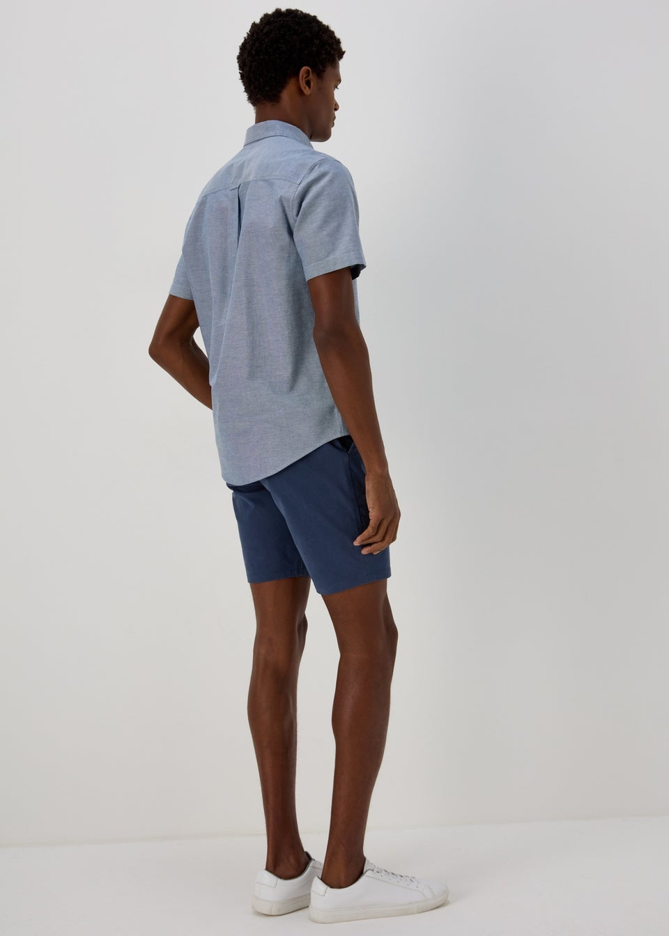 Navy Slim Chino Shorts