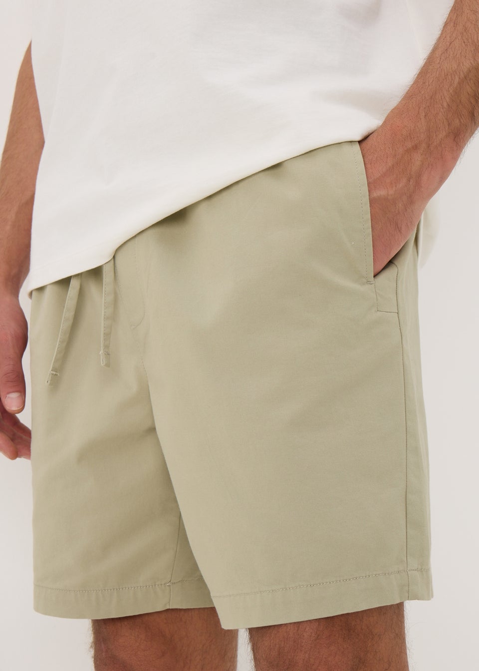 Stone Drawcord Chino Shorts