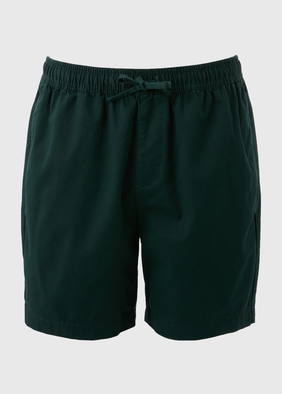 Forest Green Drawcord Chino Shorts - Matalan