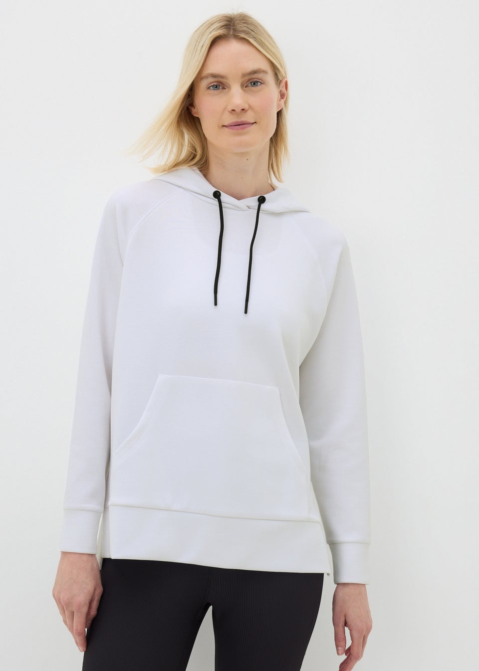 Souluxe White Longline Hoodie