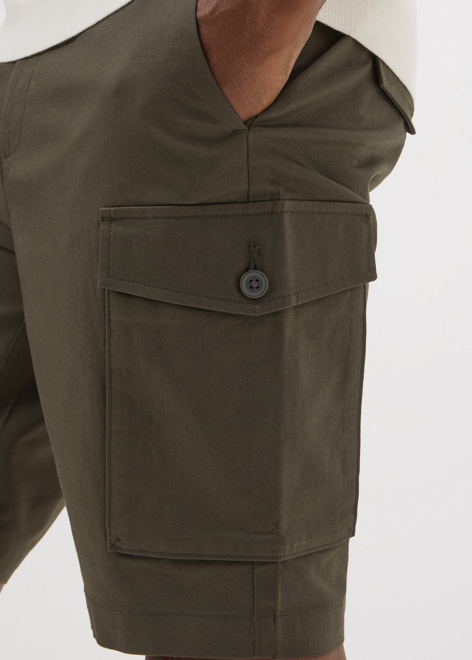 Khaki Smart Cargo Shorts
