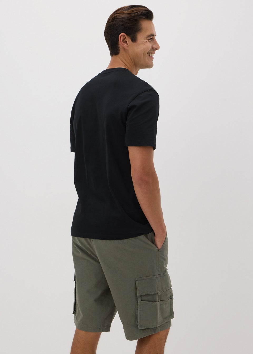 Khaki Multi Pocket Cargo Shorts
