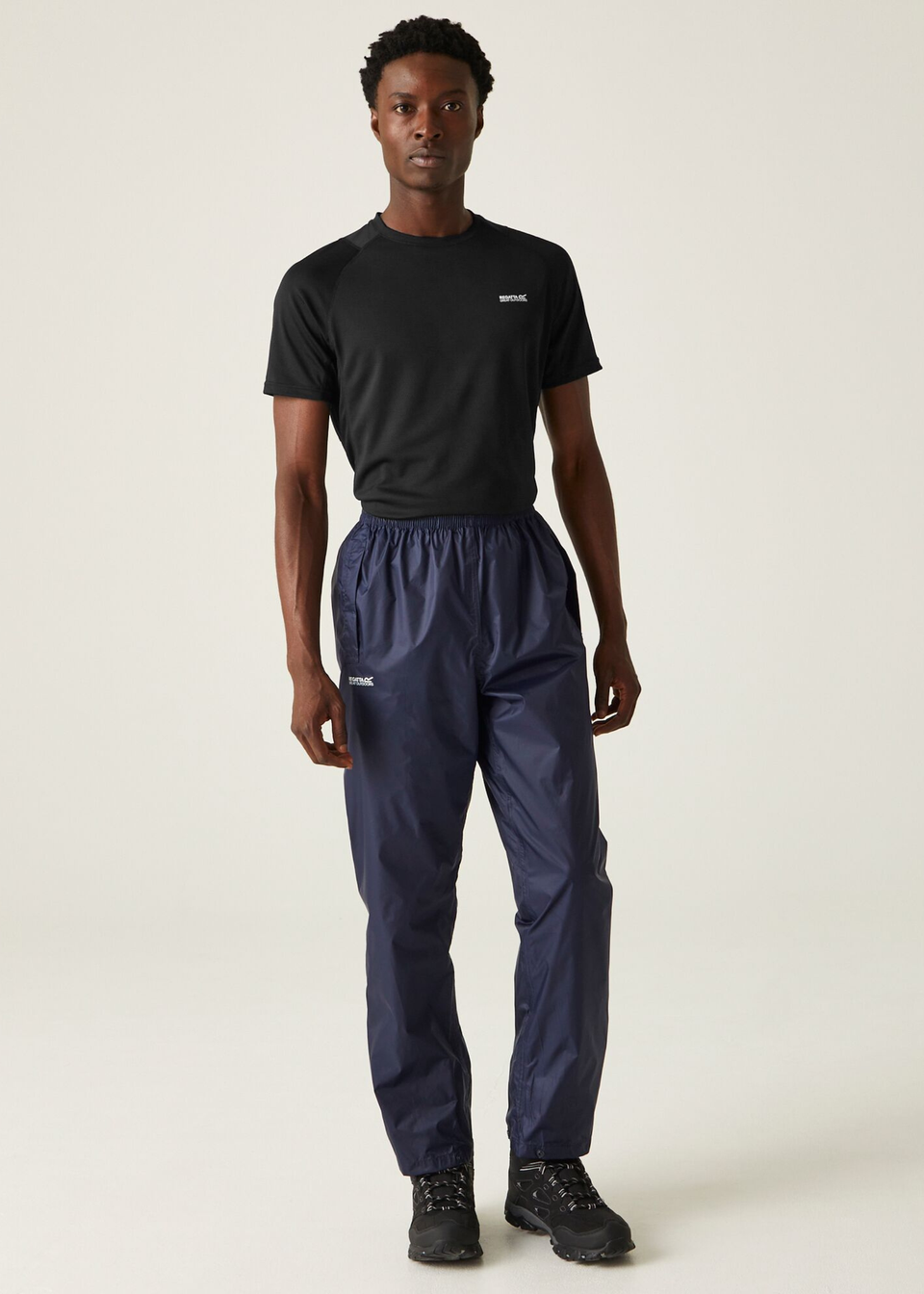 Regatta Blue Pack It Waterproof Overtrousers Matalan