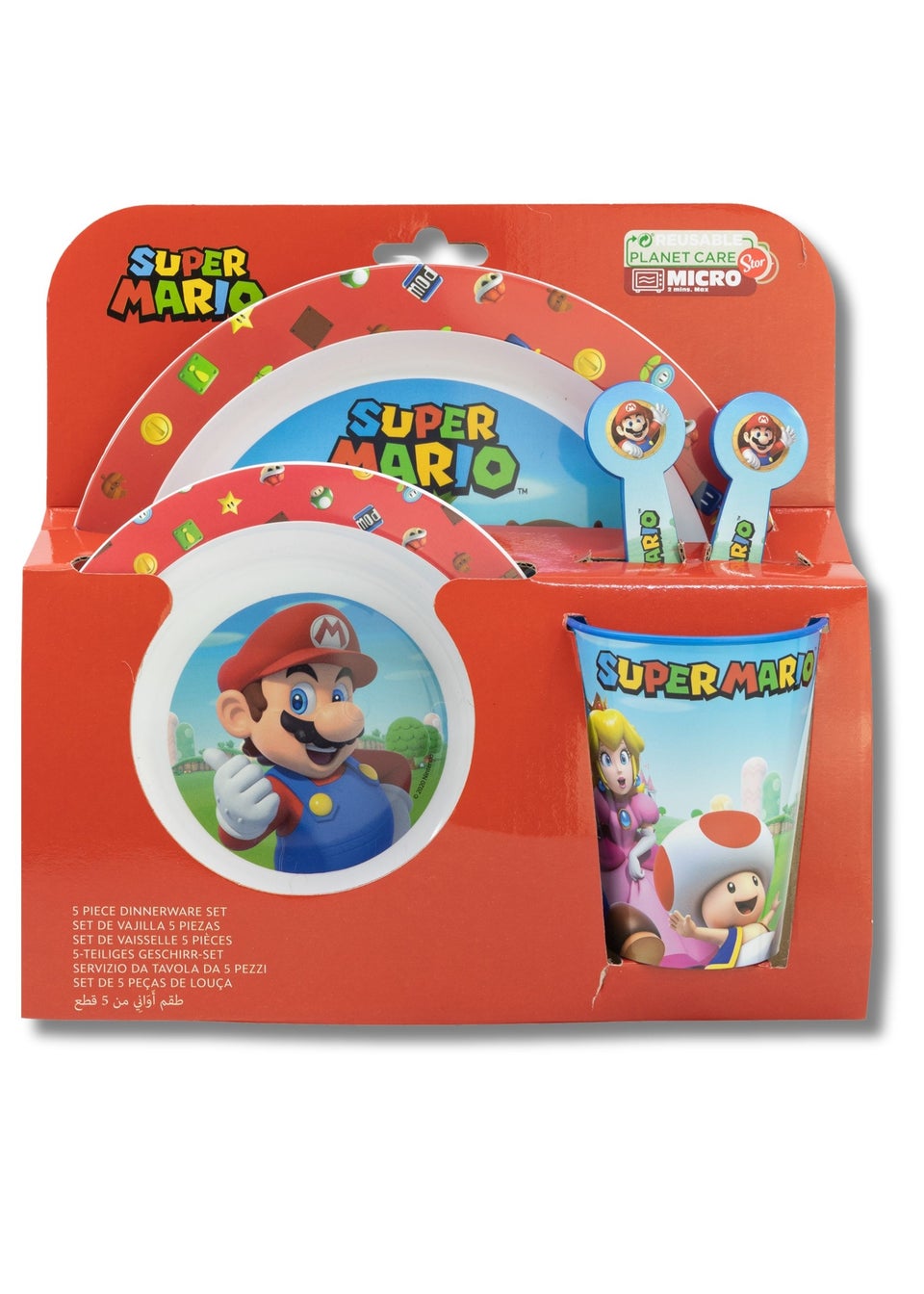 Super Mario Red Dinner Set 6pcs