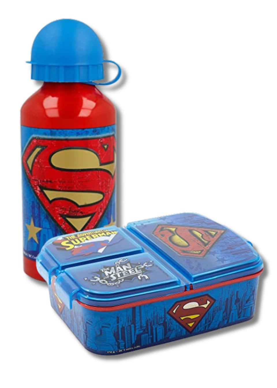 DC Comics Blue Superman Lunch Set Matalan