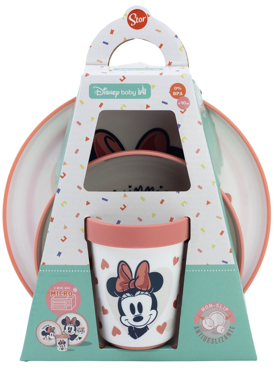 Disney Cream Minnie Mouse Toddler Non Slip Set Box