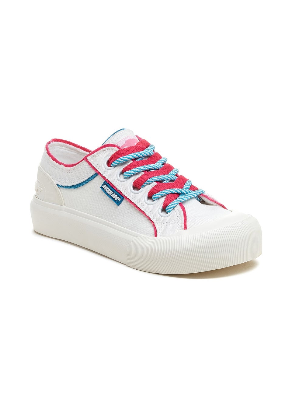 Rocket Dog White Jazzin Plus Eighties 12A Shoe Matalan