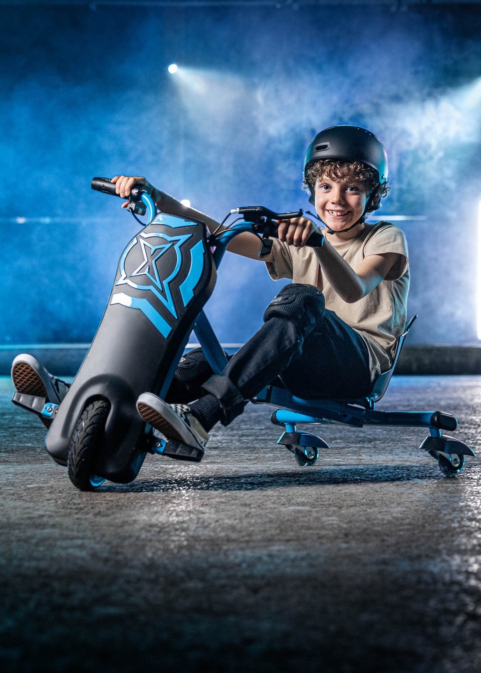 Xootz Black/Blue Cyclone Drift Trike (24V Lithium)