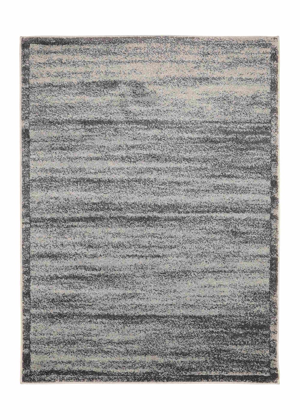 Homemaker Freya Texture Border Charcoal Rug