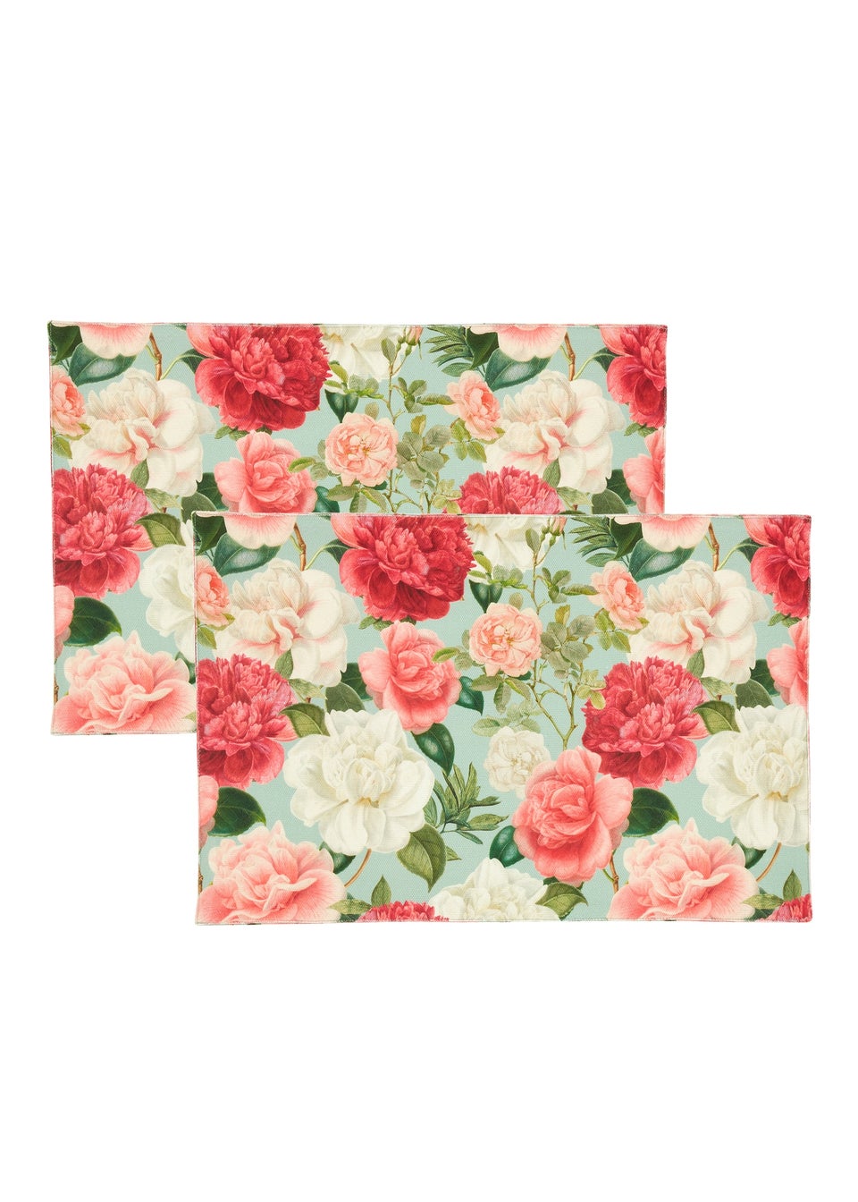 RHS Green Rose Garden Shower Proof Dining Placemat Pair (34x46cm)