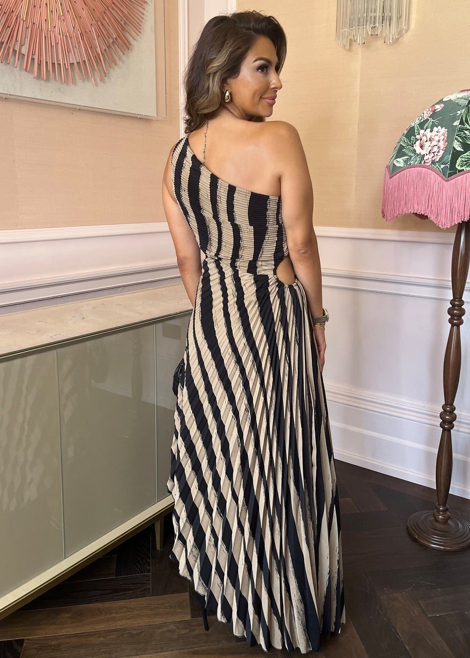 Ax paris chiffon printed dress hotsell