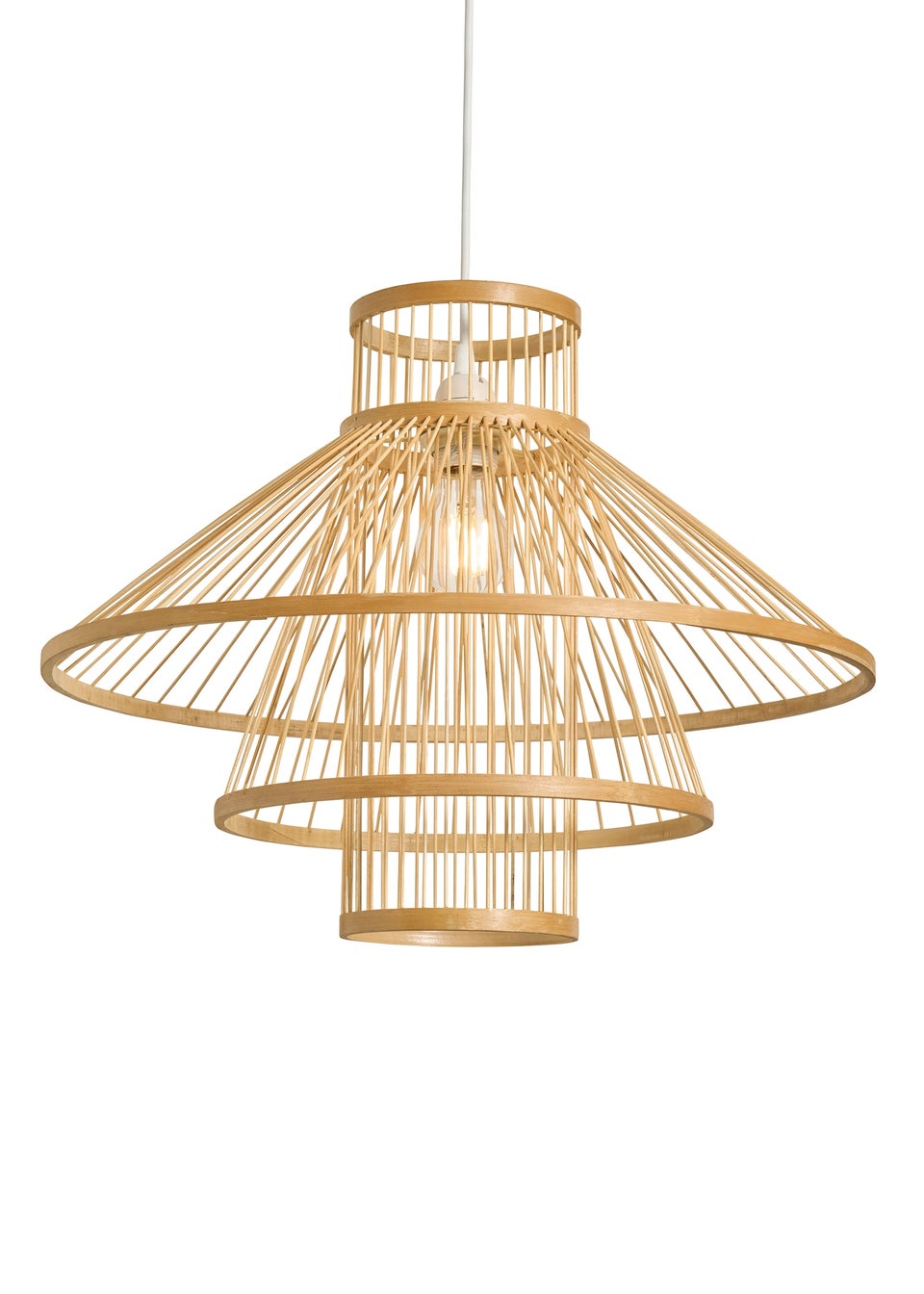 BHS Natural Sammy Bamboo Easyfit Shade (39cm x 49cm)