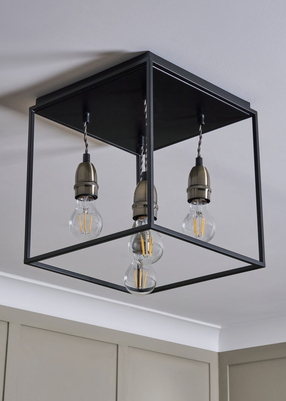 Dexter Black Industrial Ceiling Light BHS Dexter Light Industrial