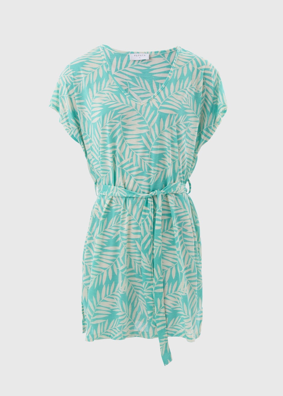 Turquoise Leaf Kaftan