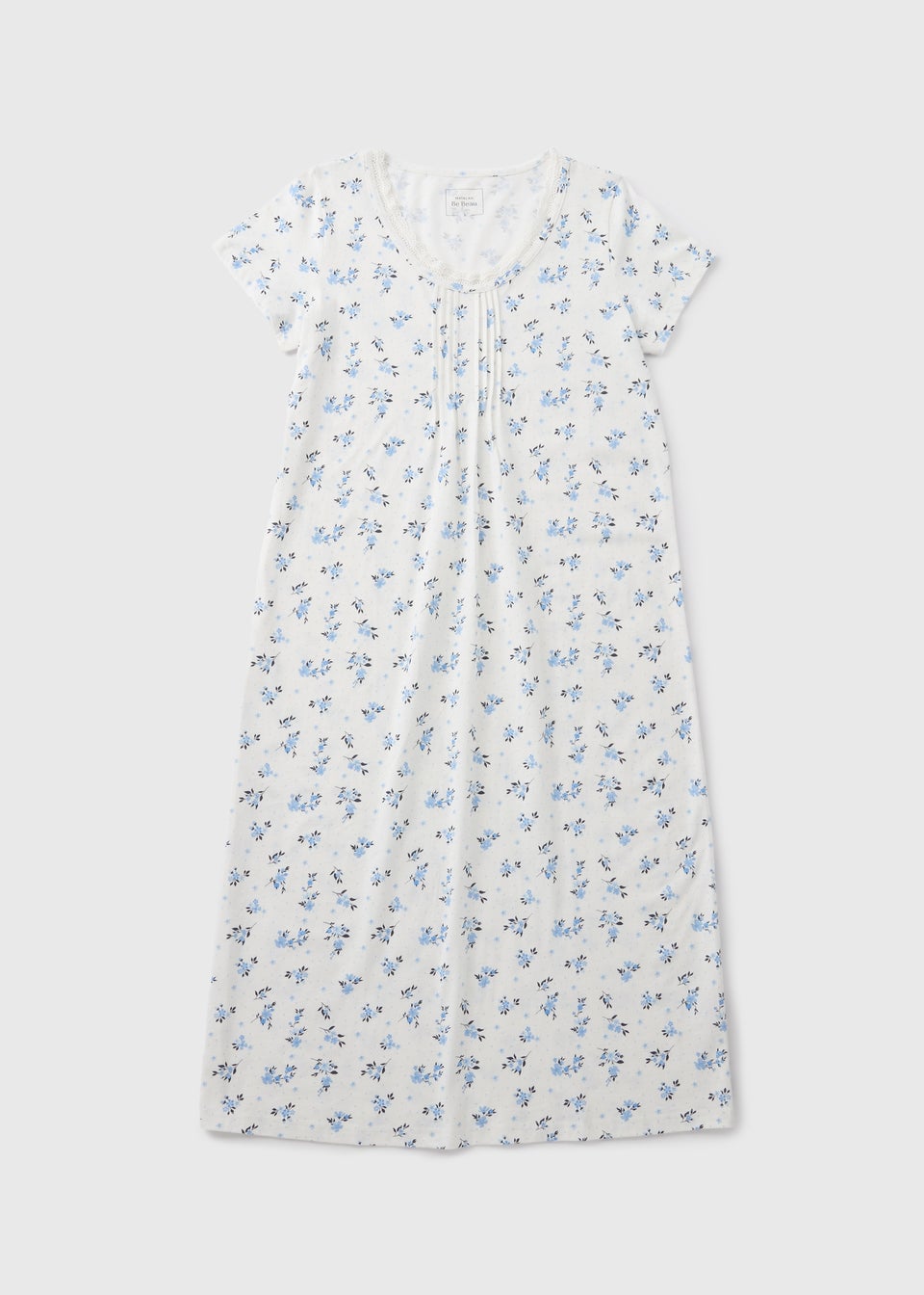 White Ditsy Floral Nightie