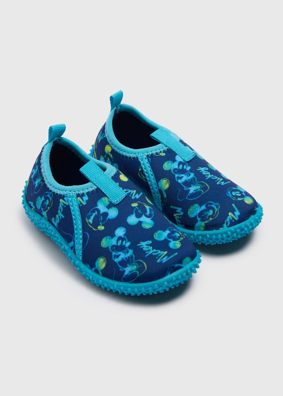 Boys Navy Mickey Mouse Swim Shoes (Younger 4-12)