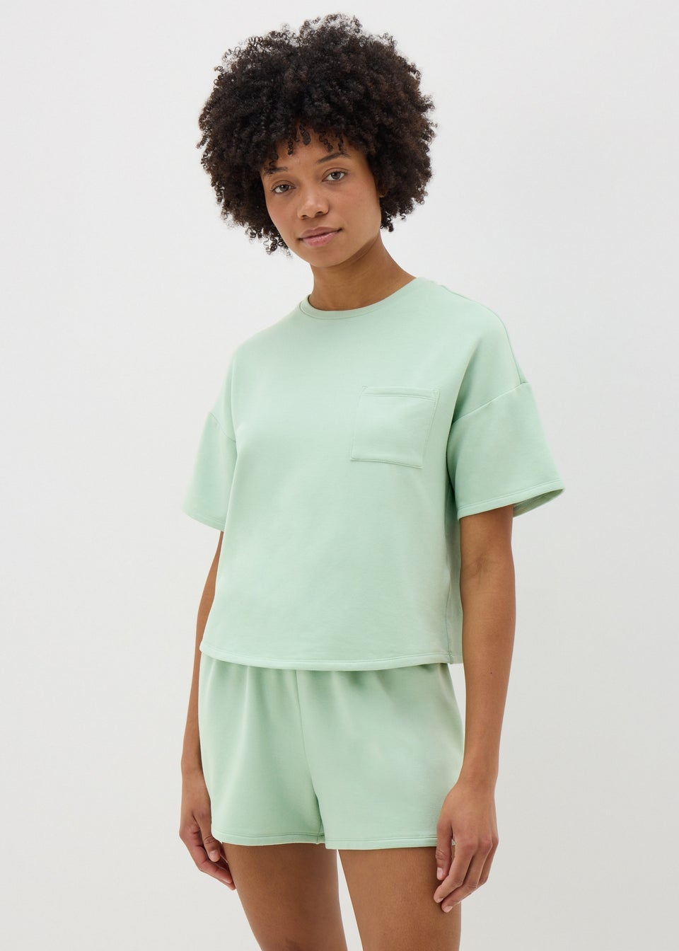 Sage T-Shirt & Shorts Pyjama Set