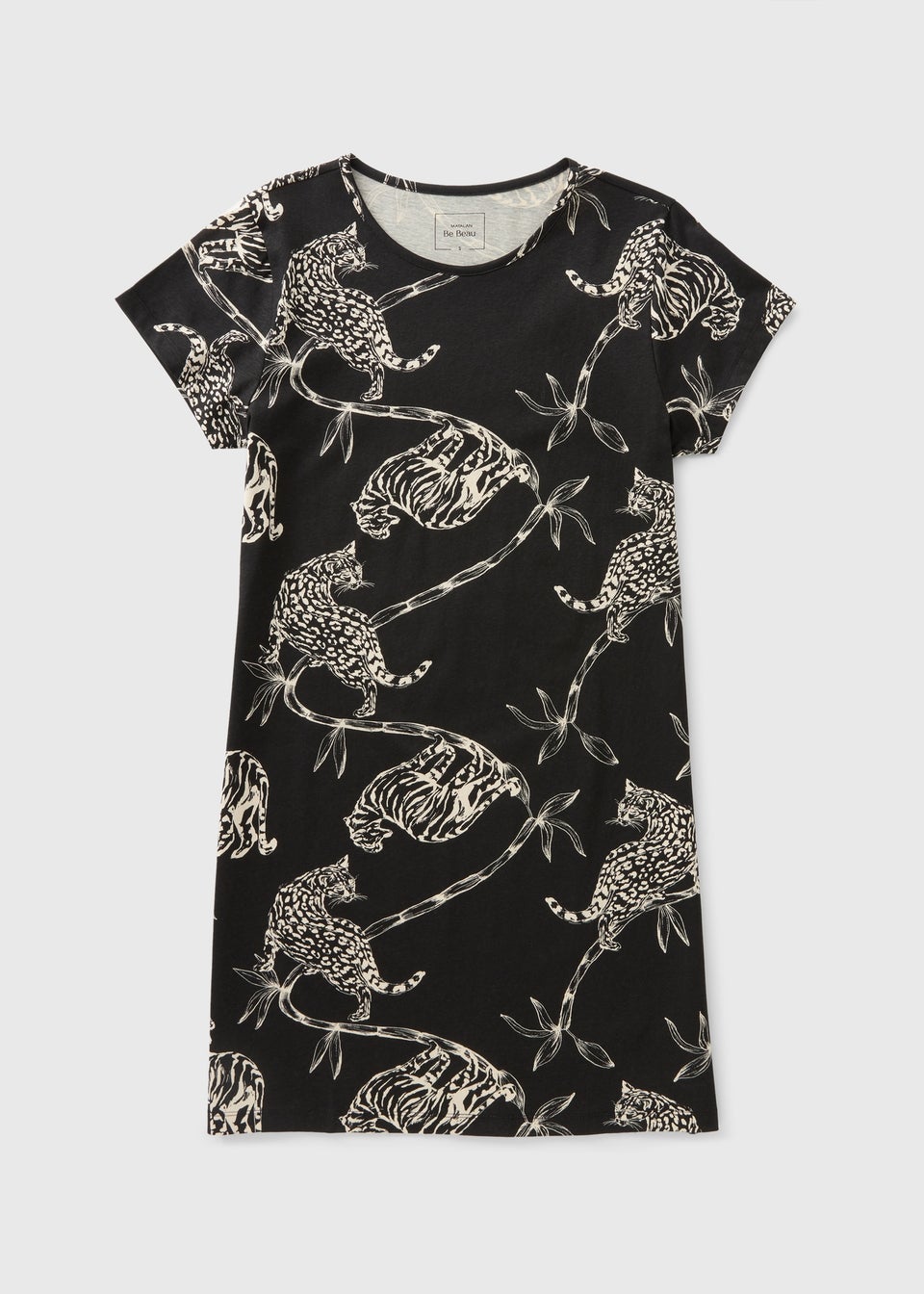 Black Animal Print Nightie