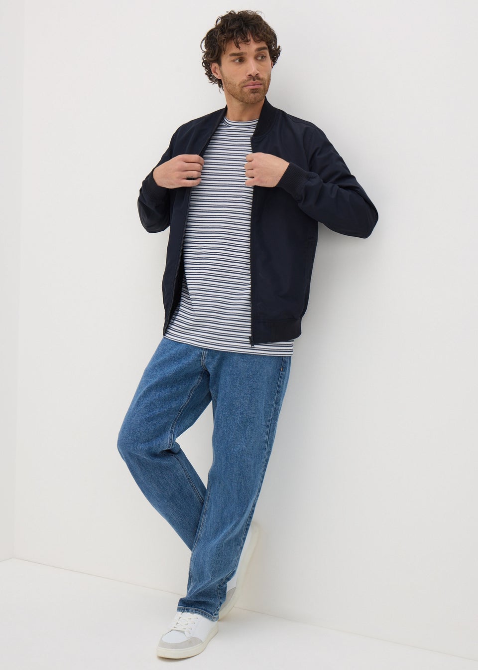 Navy Lightweight Bomber Jacket