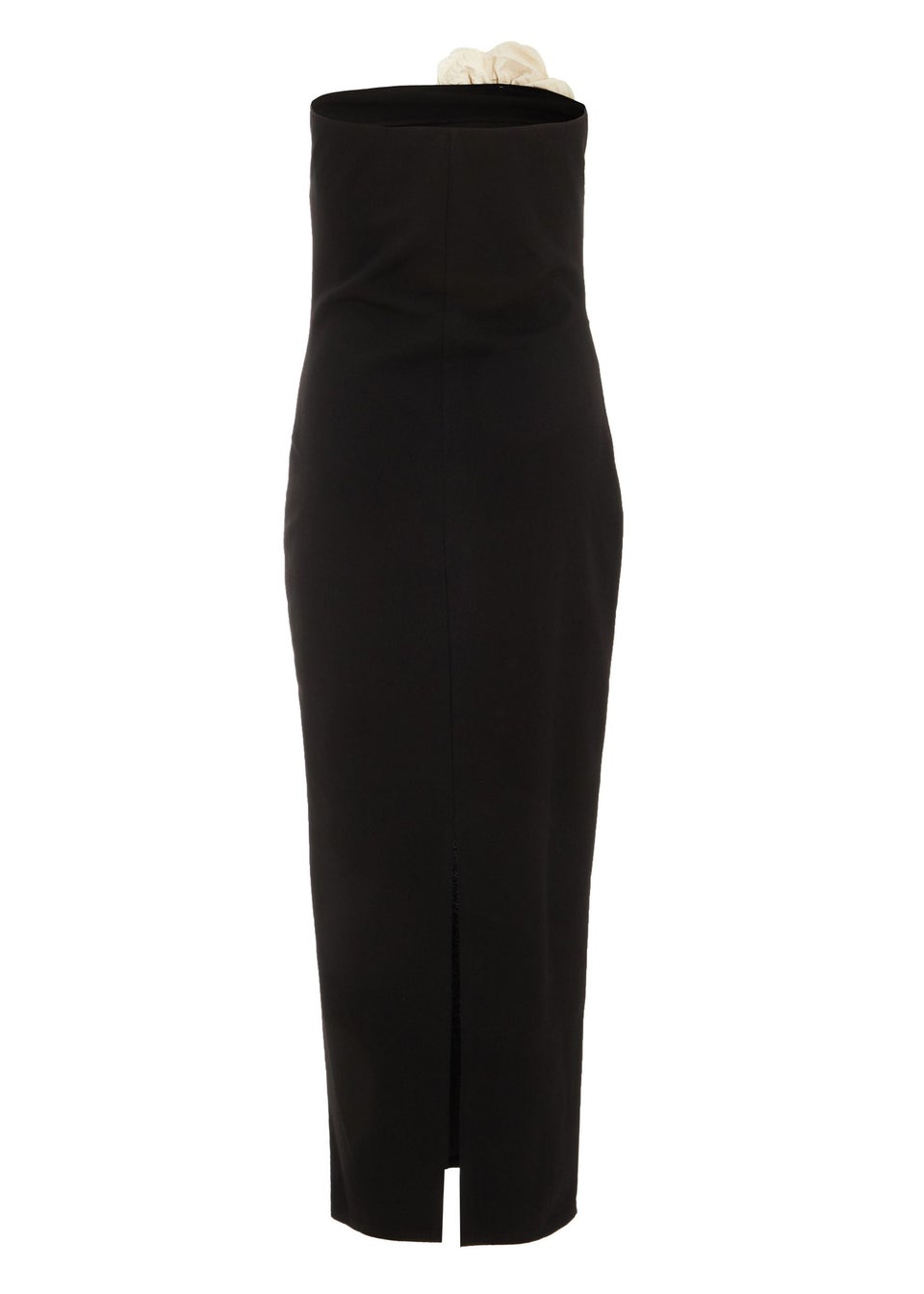 Quiz Black Flower Embellished Midaxi Dress - Matalan