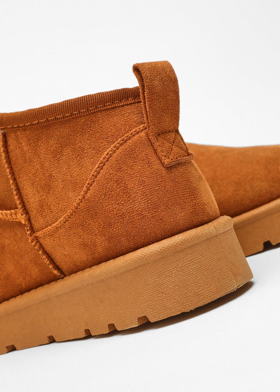 Quiz Tan Faux Suede Ankle Boots