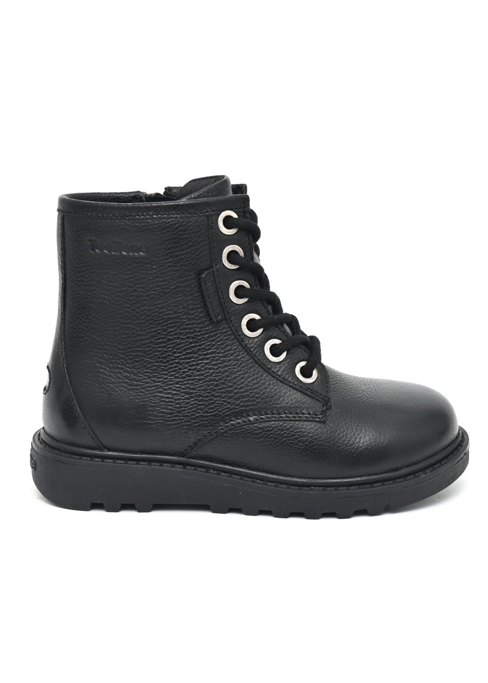 ToeZone Boys Black Storm Leather Ankle Boot (Younger 8 - Older 3)