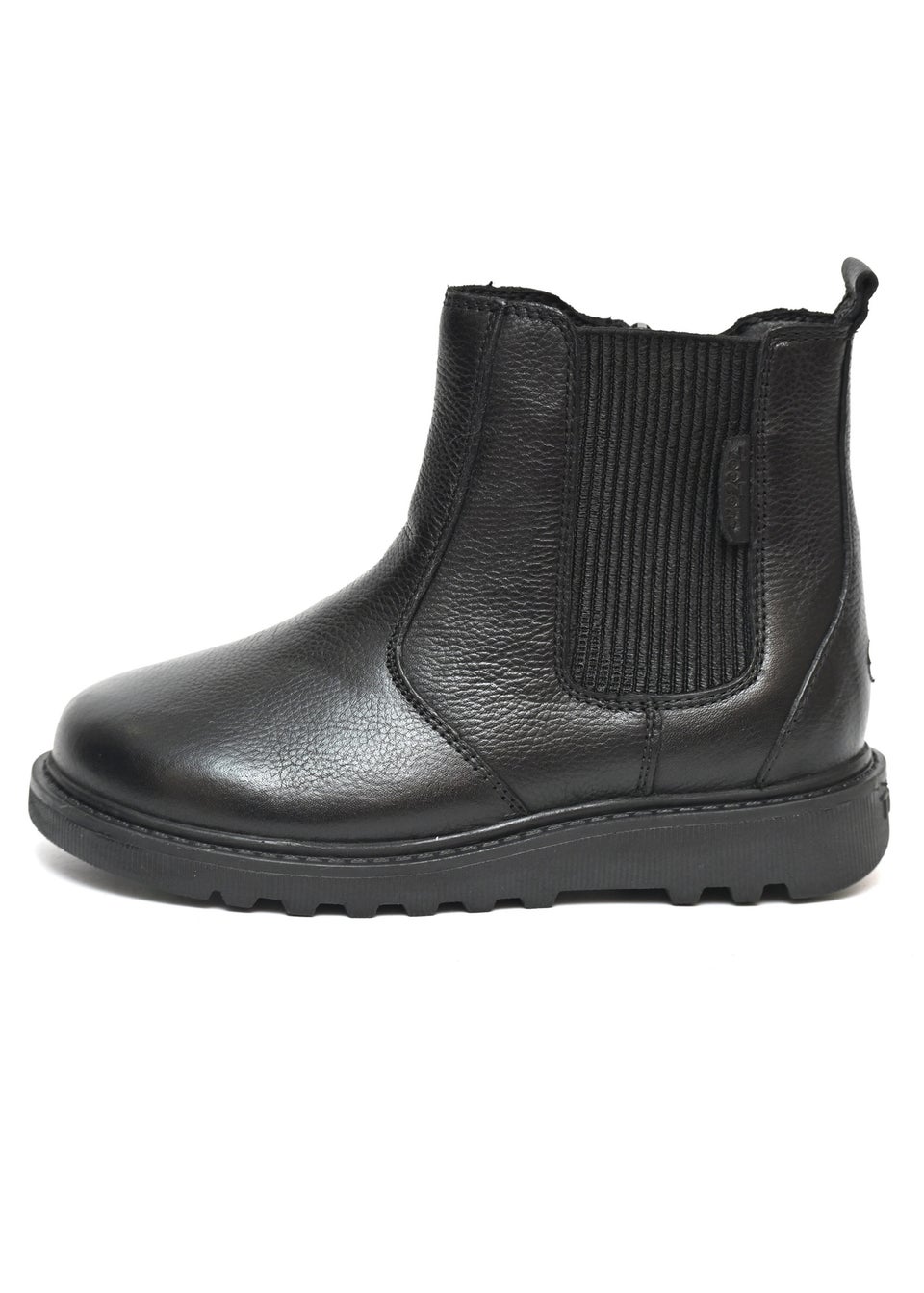 ToeZone Boys Black Dakota Leather Ankle Boot (Younger 8 - Older 3)