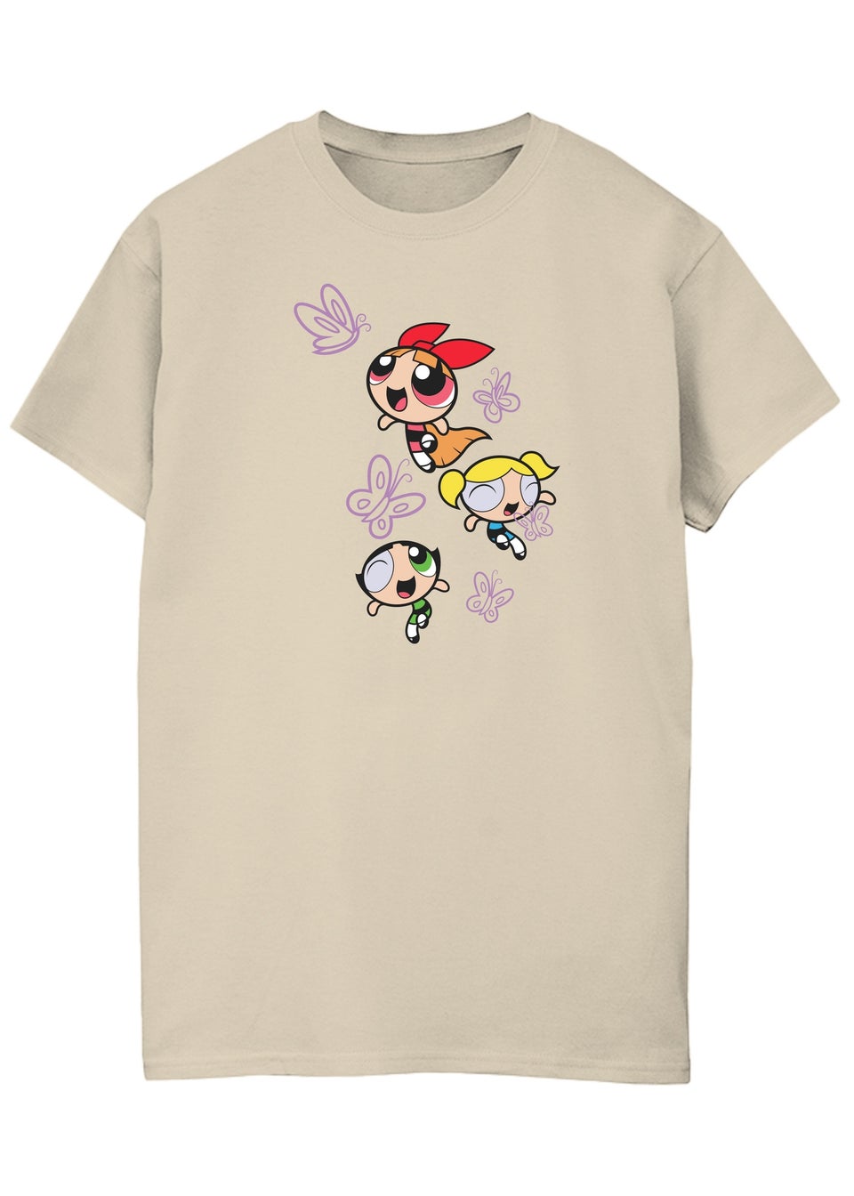 The Powerpuff Girls Sand Butterflies Boyfriend Fit T-Shirt