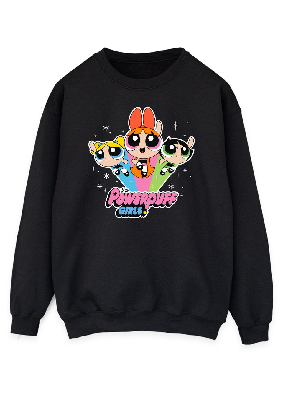 The Powerpuff Girls Black Logo Sweatshirt Matalan