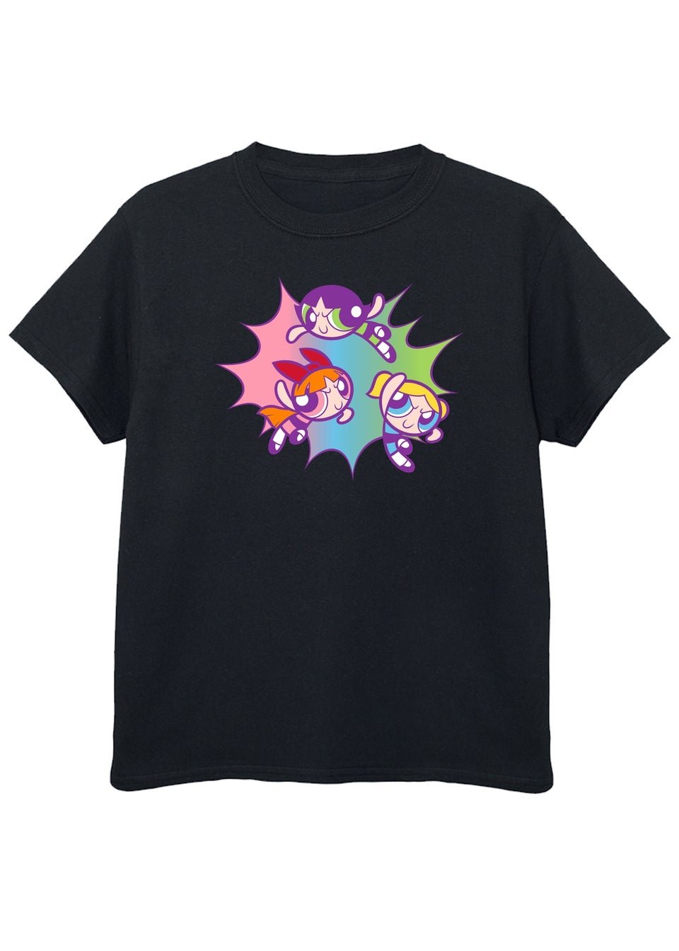 The Powerpuff Girls Black Pastels T-Shirt (3-13 Years)