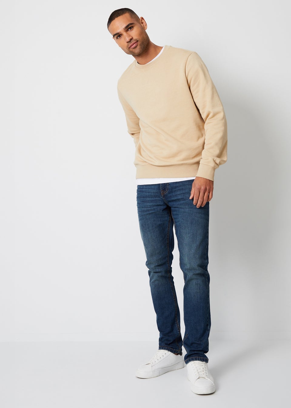 Threadbare Indigo Blue Slim Fit Jeans With Stretch