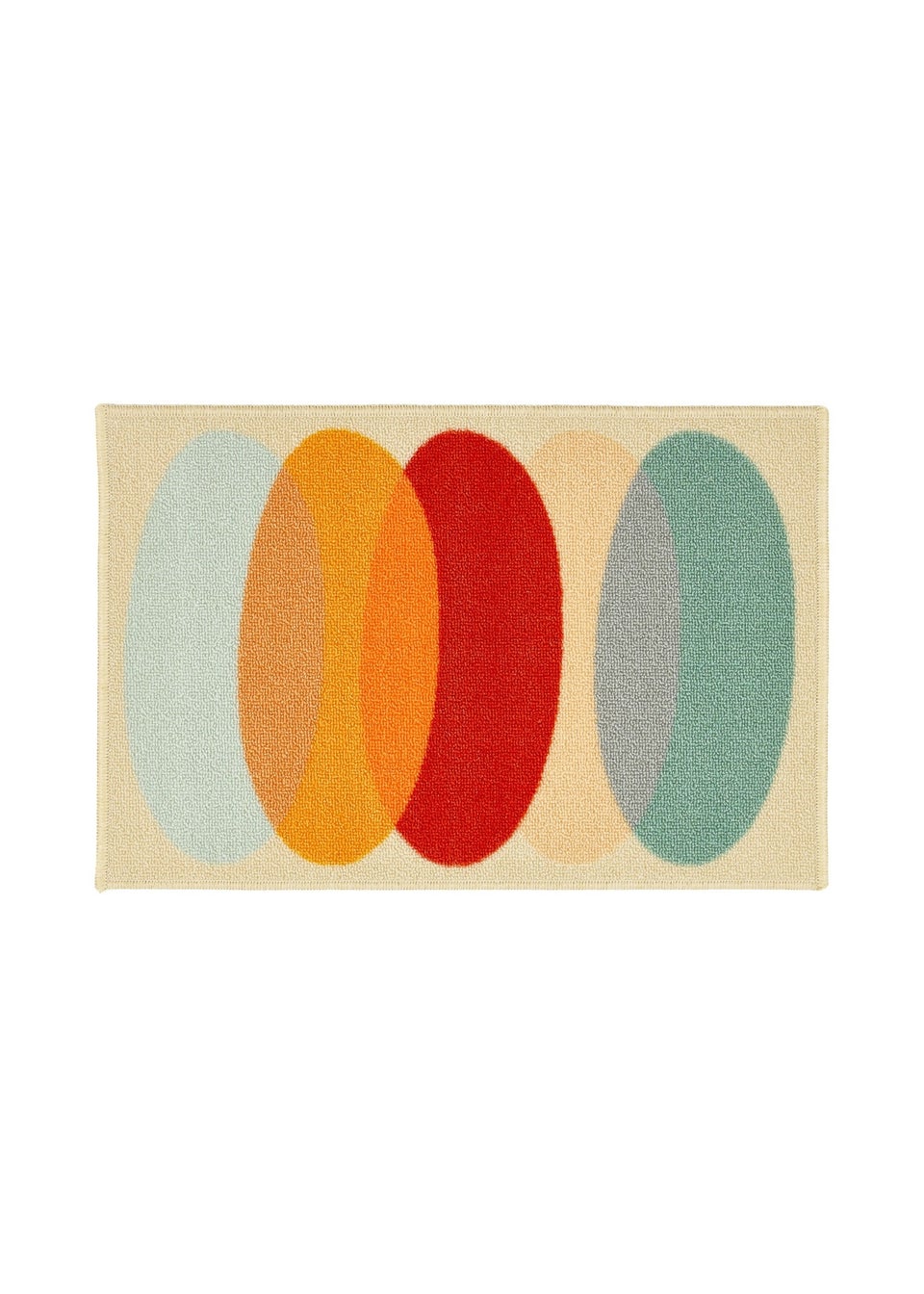 FloorMatters Printed Loop Retro Lead Washable Runner and Mat