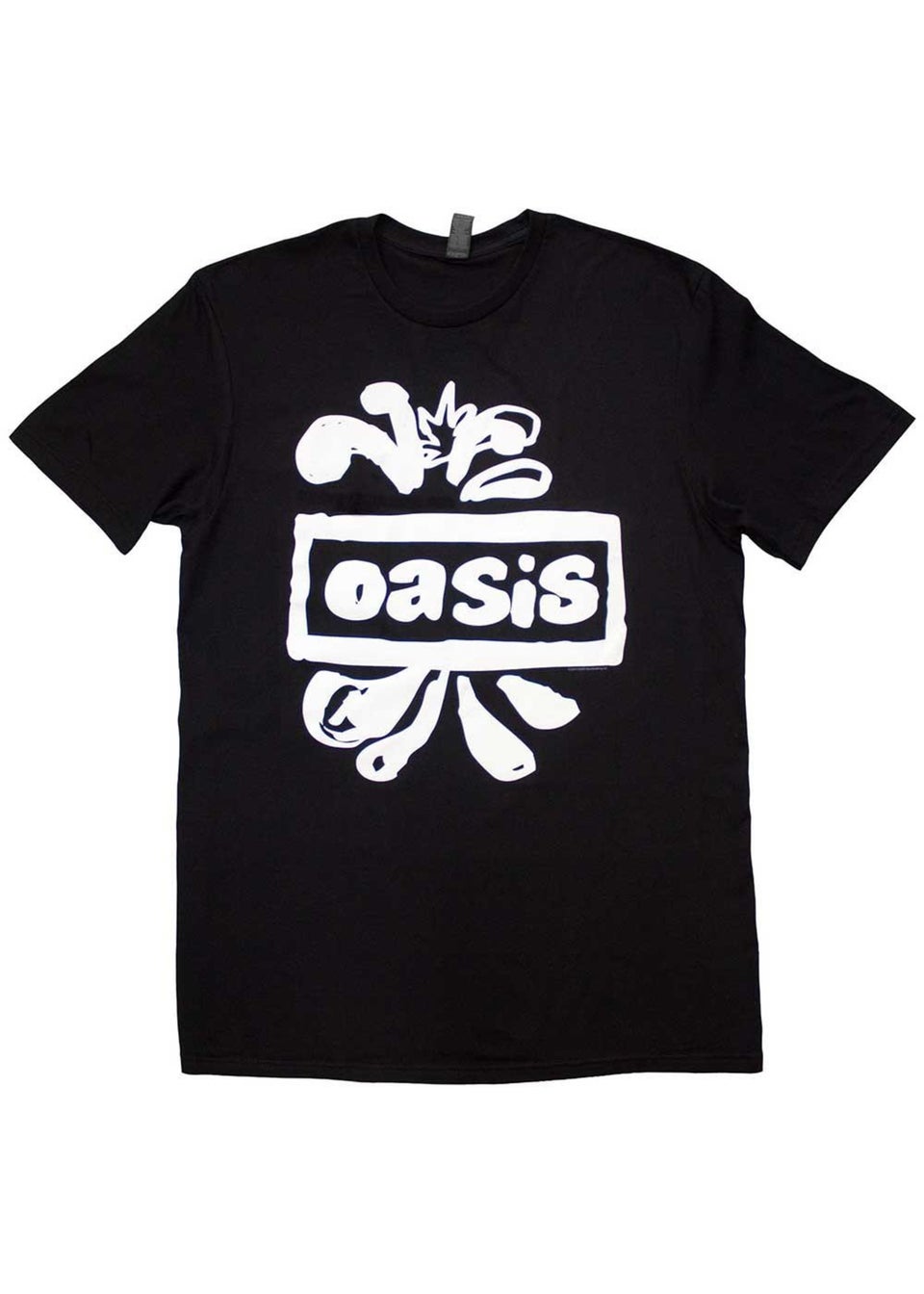 Oasis Black Splat Logo T-Shirt