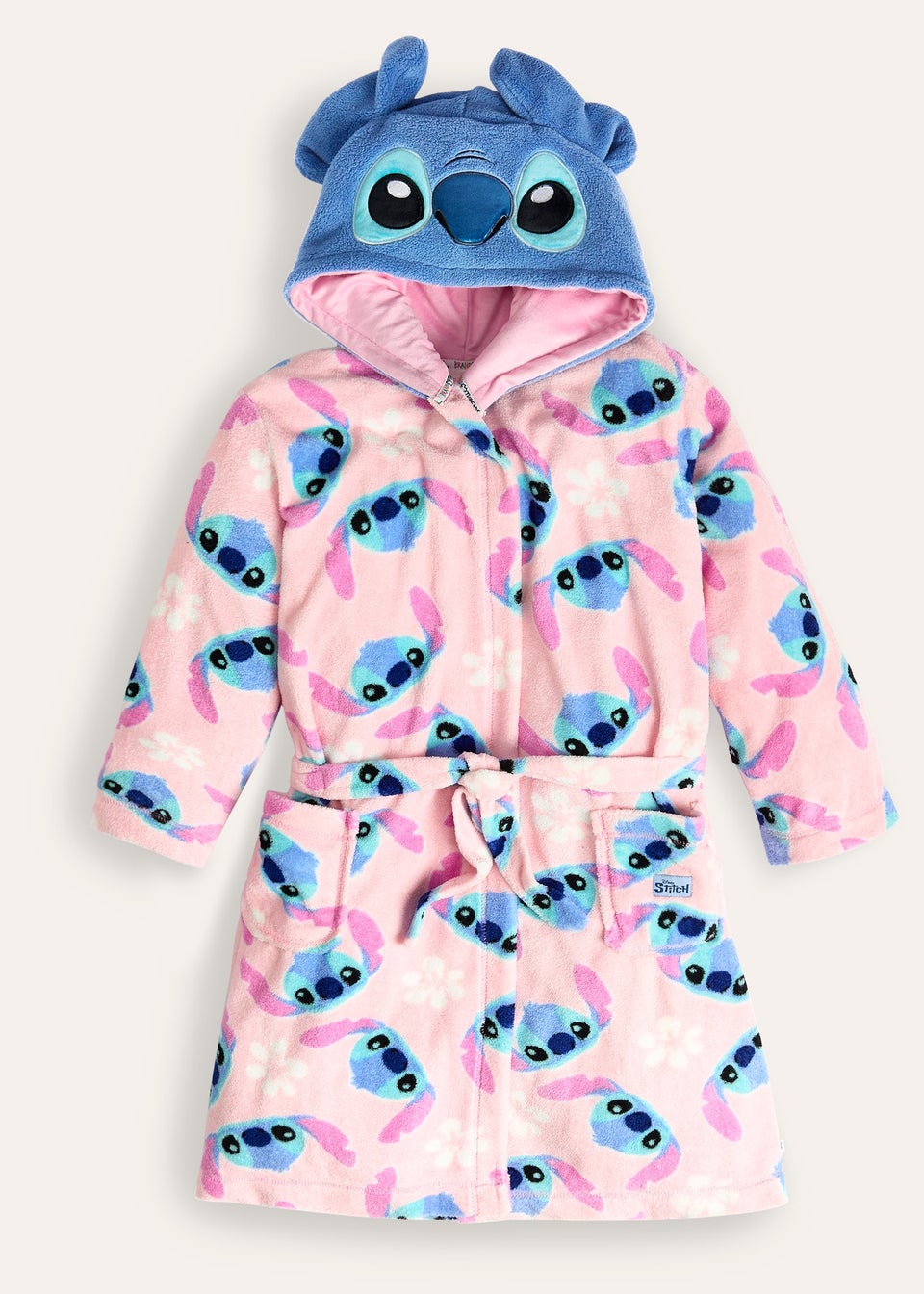 Stitch Girls Fleece Dressing Gown Matalan