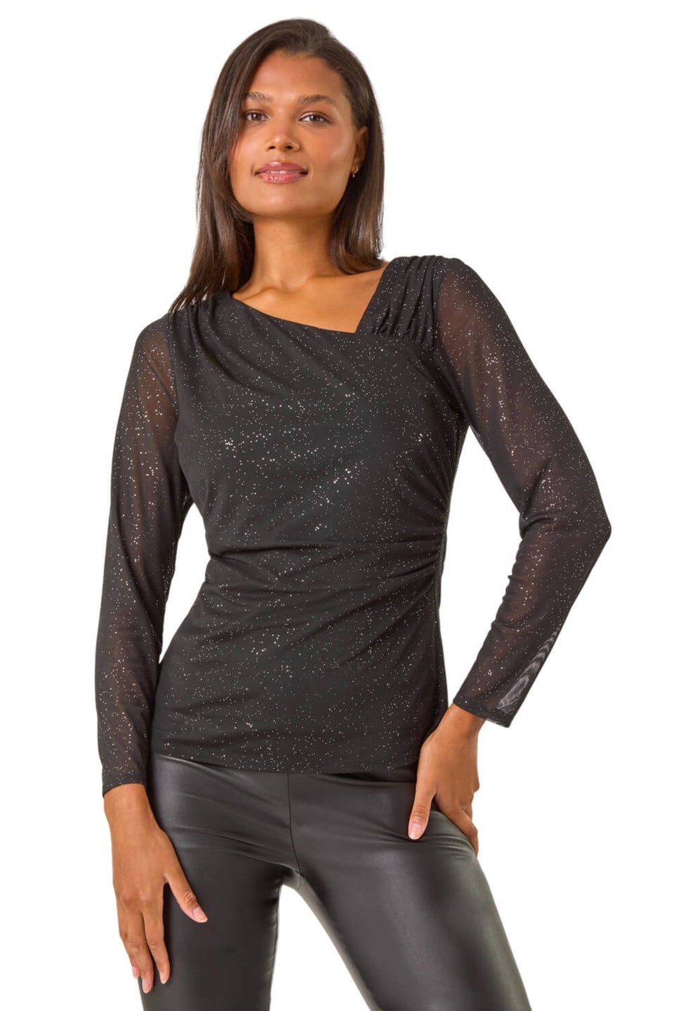 sparkle mesh top