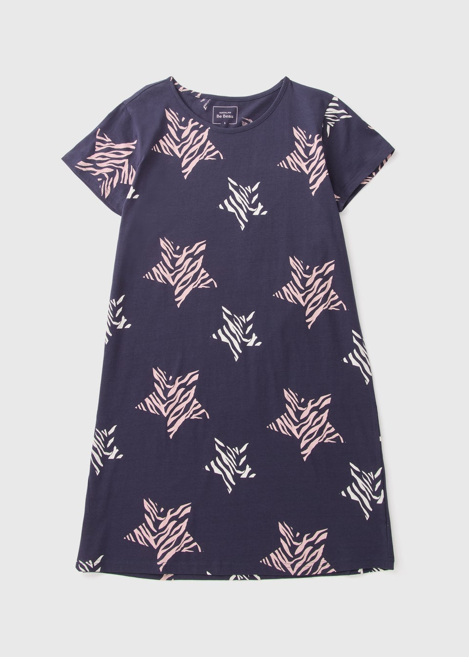 Navy Animal Print Star Nightie