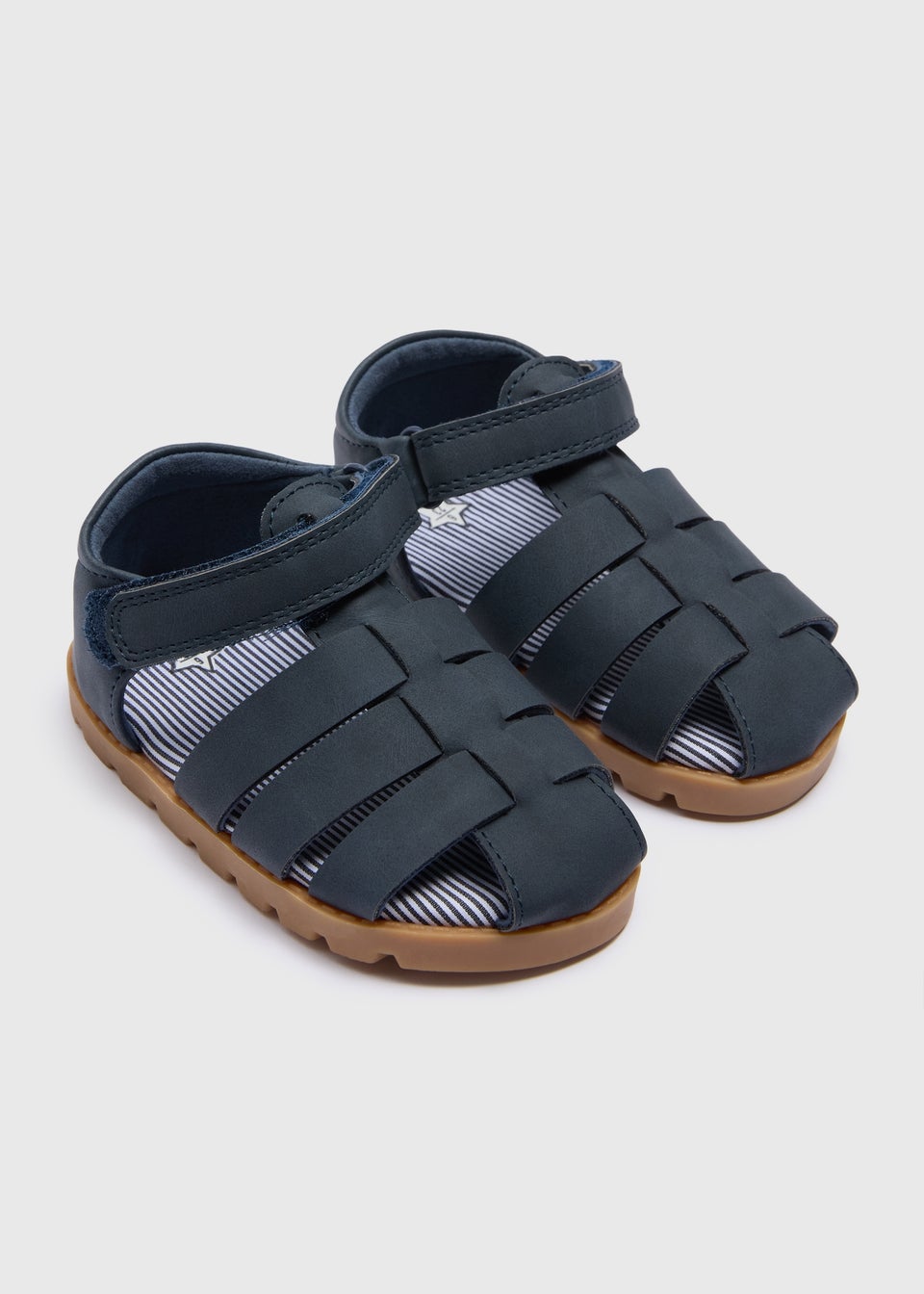 Boys Navy Caged Sandals (Younger 4-12)