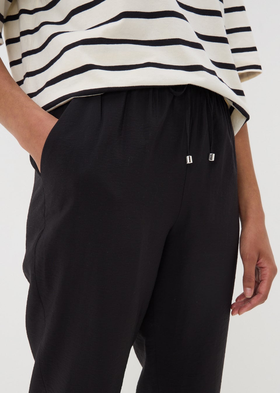 Black Tapered Trousers