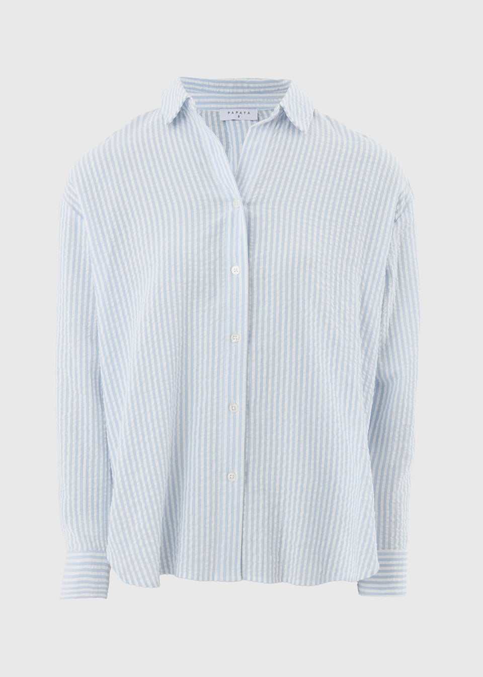 Blue Stripe Seersucker Shirt