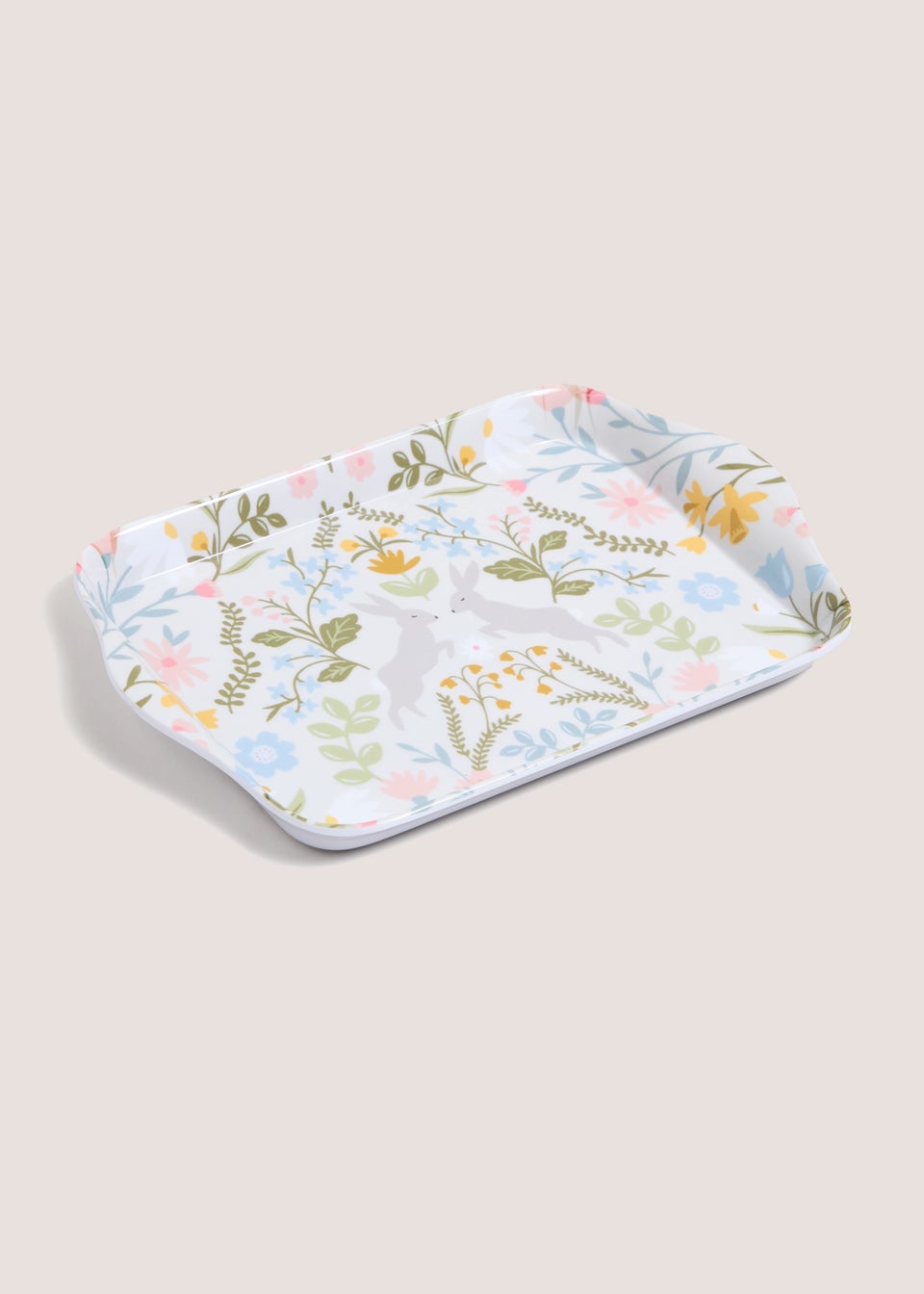 Folk Rabbit Tea Tray