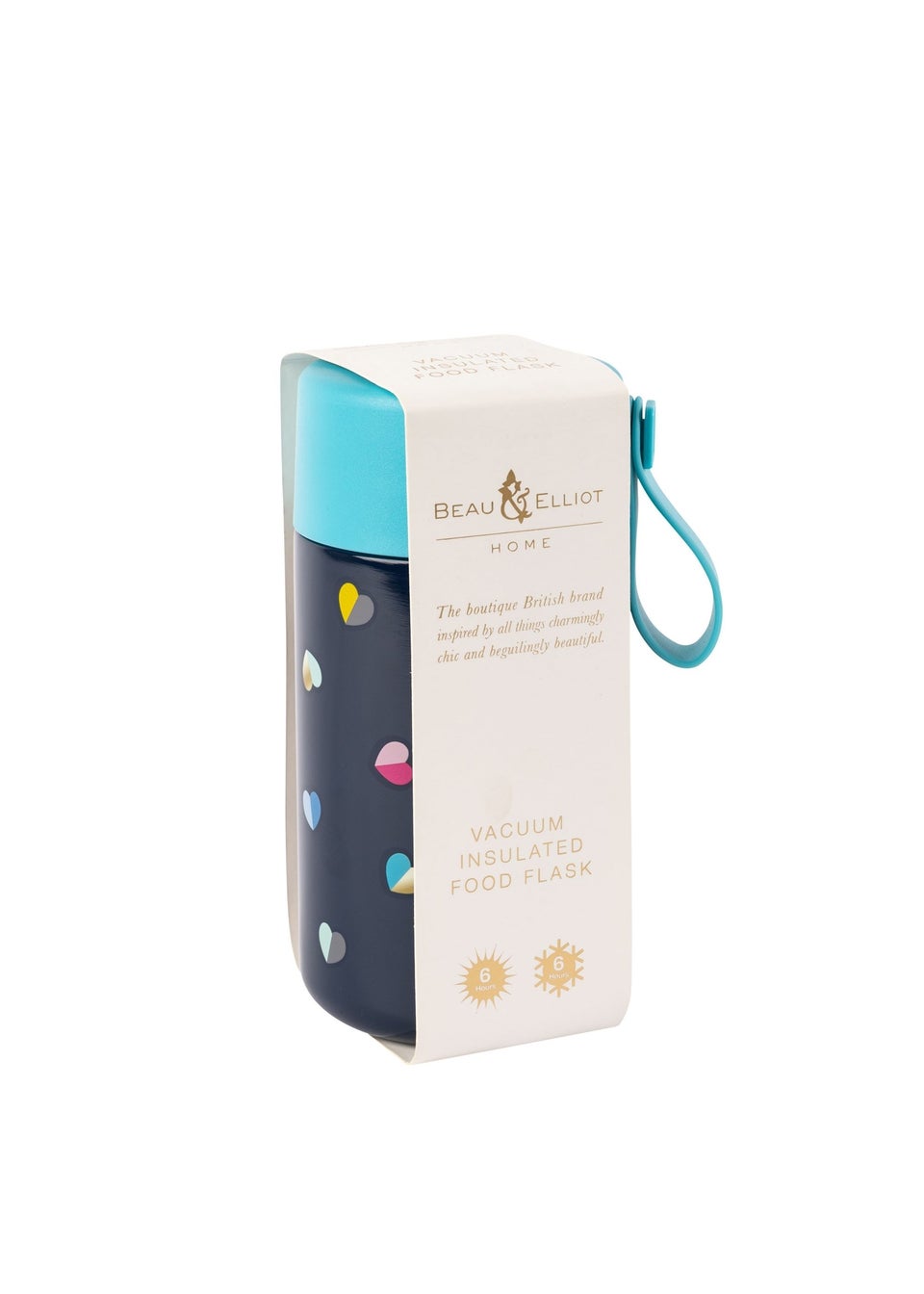 Beau & Elliot Navy Mini Confetti Lunch Food Flask (500ml)