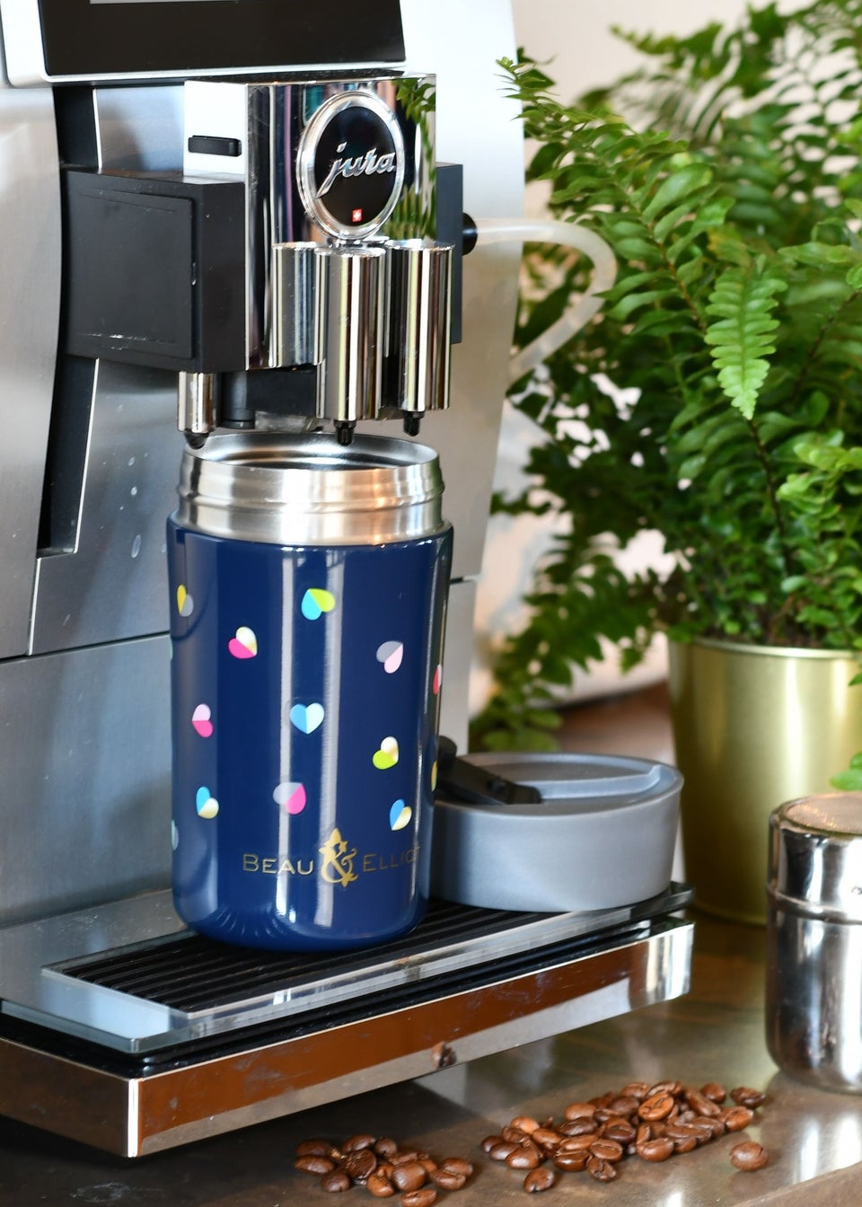 Beau & Elliot Navy Mini Confetti Convertible Lunch Bag & Travel Mug