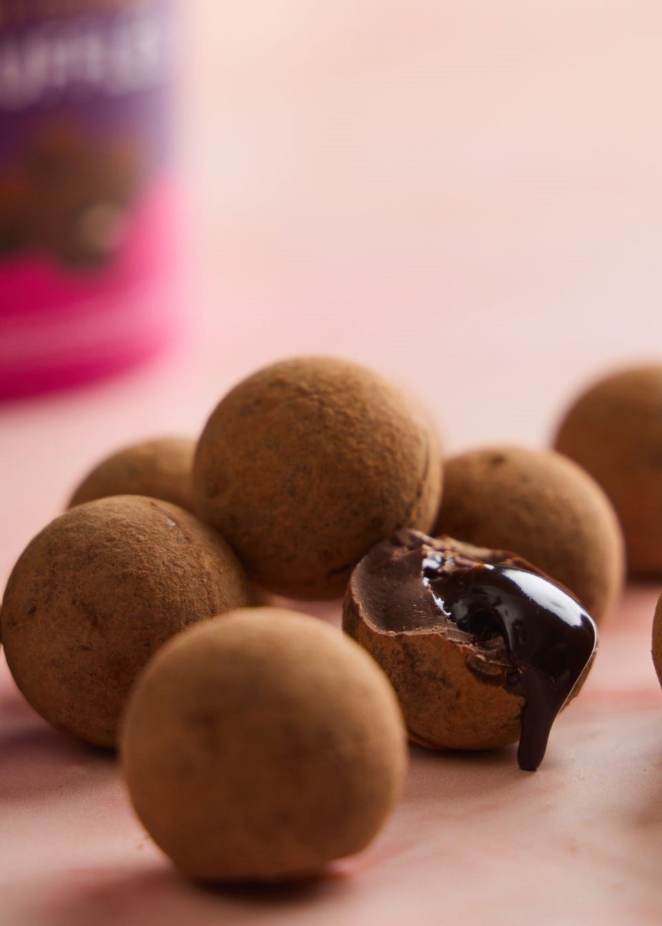 Joe & Seph's Purple Vegan Dark Chocolate Caramel Truffles