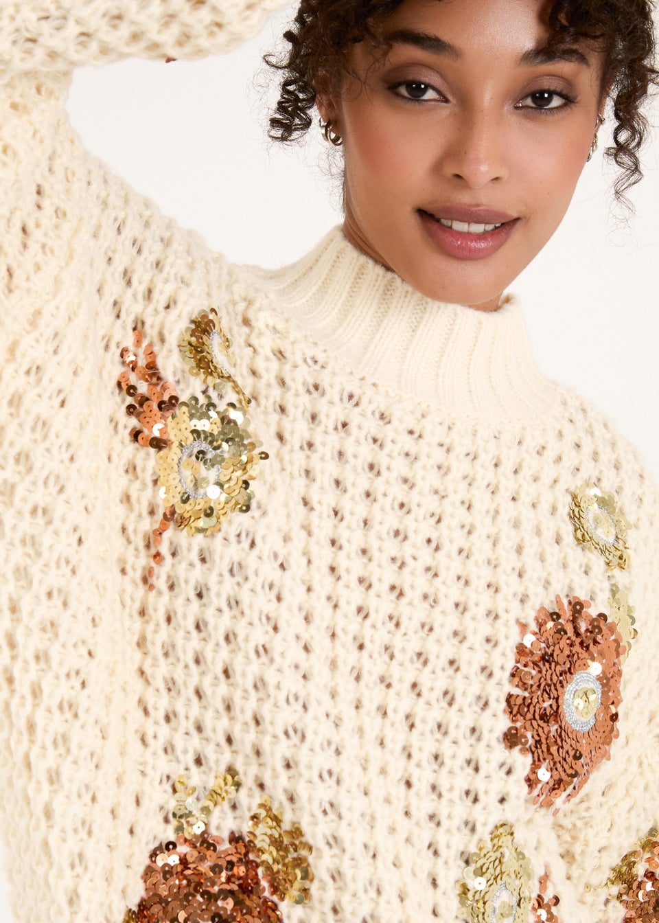Blue vanilla sequin jumper outlet